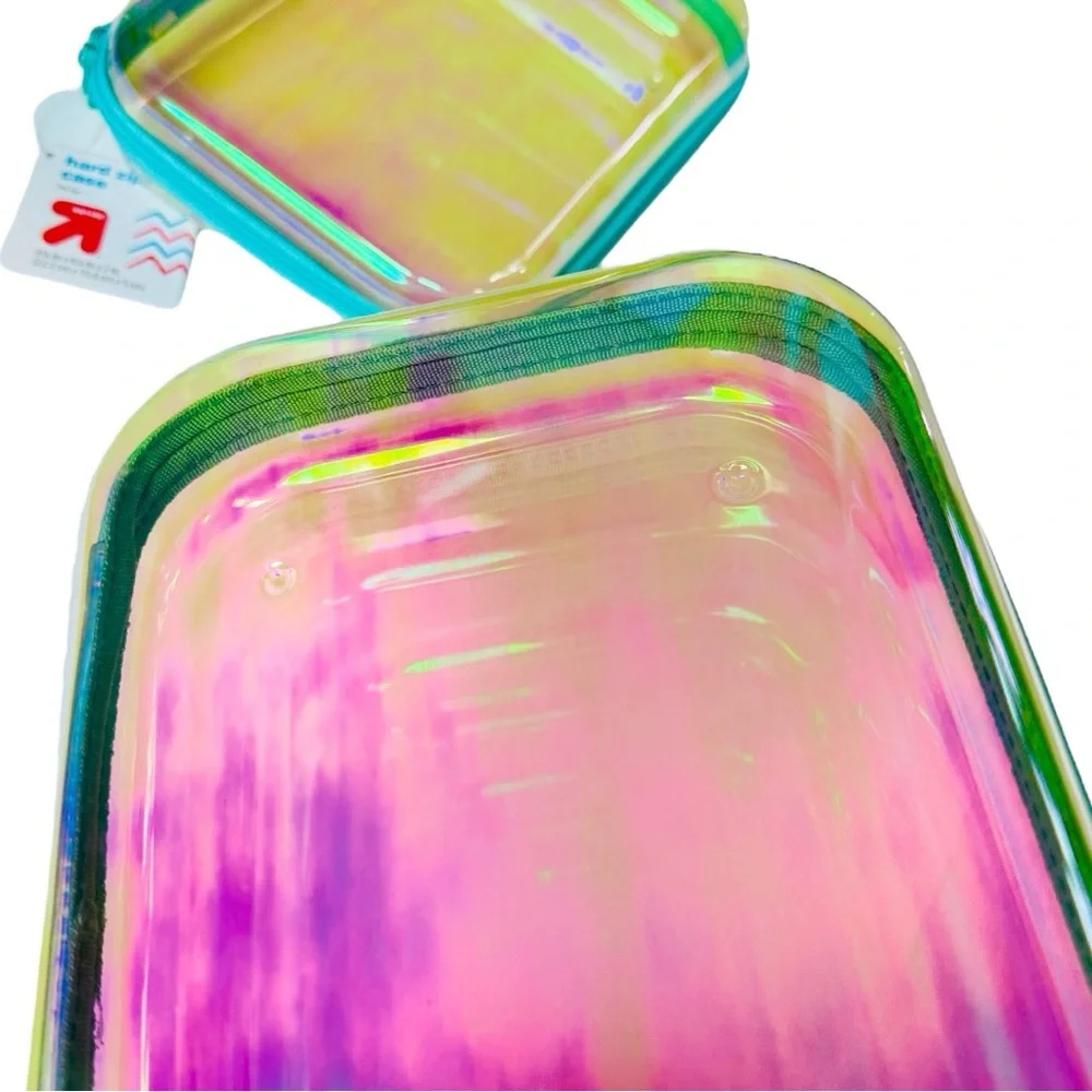 2pc Up & Up Hard Side Zipper Pencil Case in Iridescent